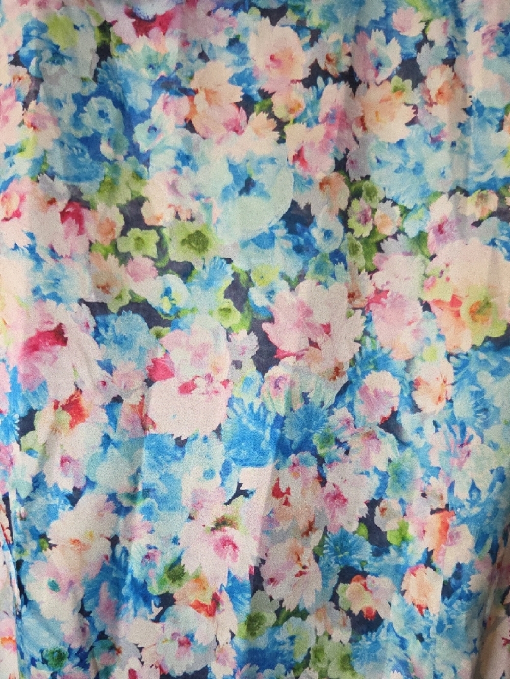 Bar III Pastel Floral Dress - Blue Pink Green - Picture 4 of 6